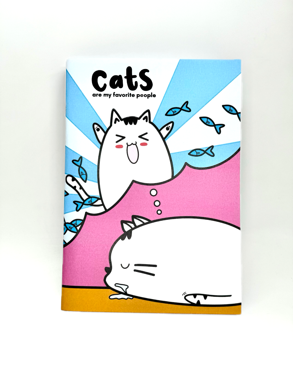ikibean notebook series - meow eat sleep snack repeat