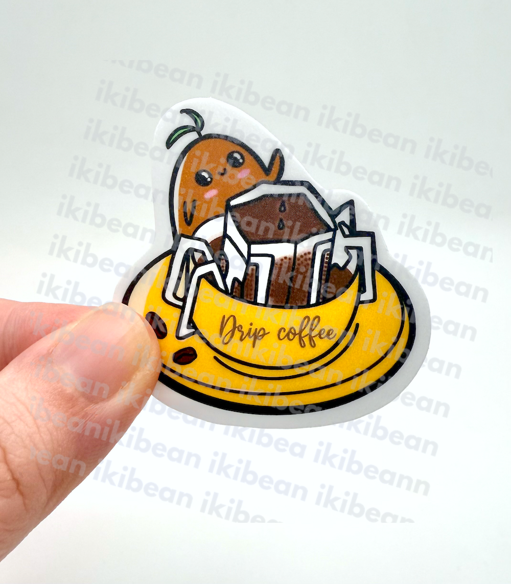 coffee series stickers - drip bag coffee