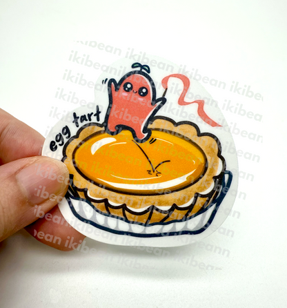 local snack series sticker - Egg Tart
