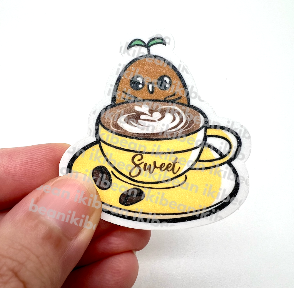 コーヒーシリーズステッカー - カプチーノ