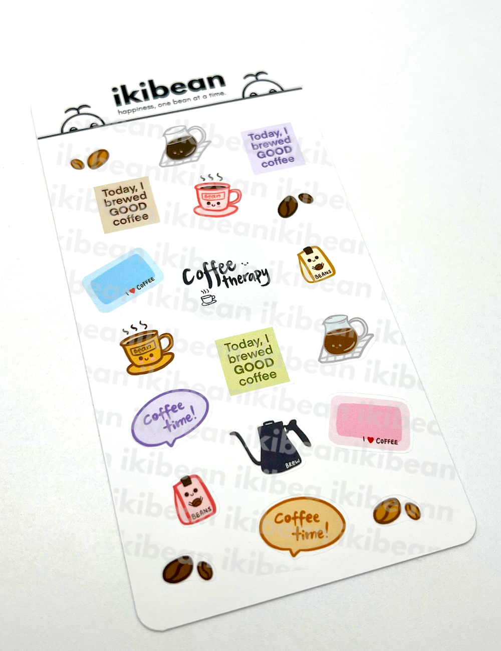 Coffee sticker sheet - Coffee Therapy