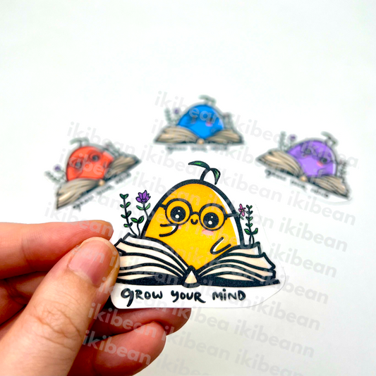 Grow Your Mind - books related sticker