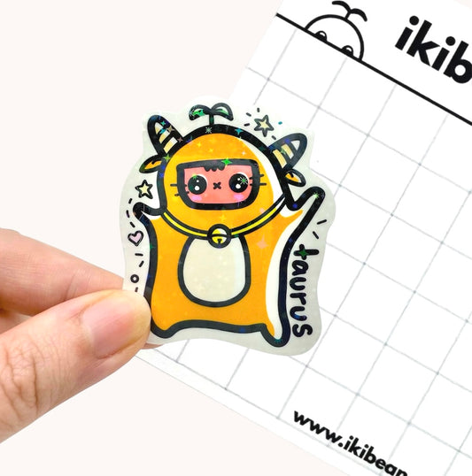 ikibean sticker Taurus - rest for the journey ahead